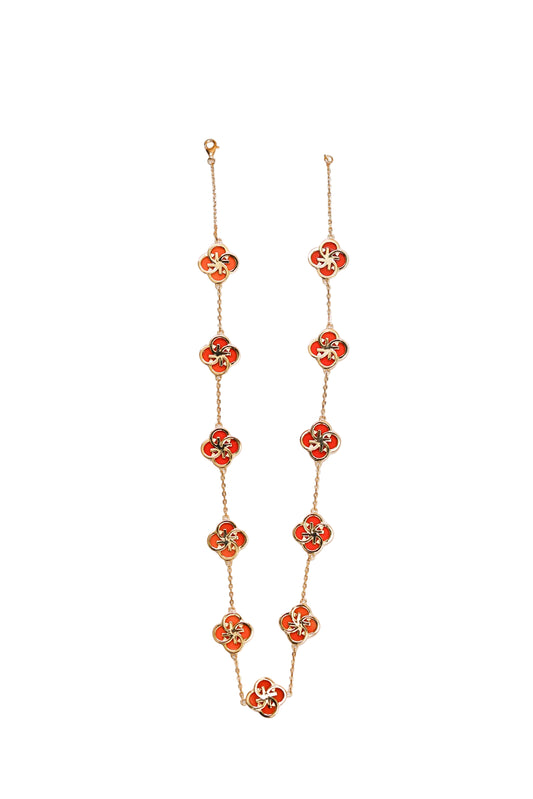 Grand GOURA Clover Necklace